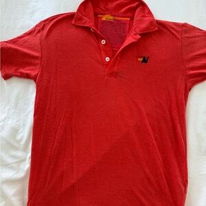 Aviator Nation Red Polo Shirt